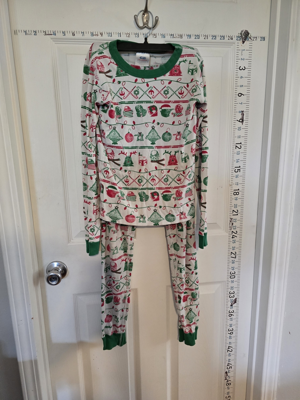 Hanna Andersson Red & Green Holiday Print Kids Pajama Set